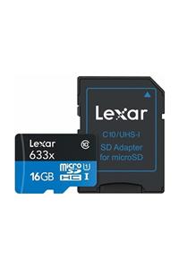 Lexar 16 gb 633x Micro Sd Hafıza Kartı + Sd Adaptör (95 Mb/s)