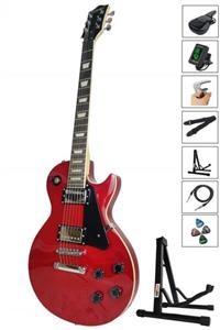 Midex Grx-200rd Üst Segment Profesyonel Elektro Gitar Set Les Paul Kasa Masif Ağaç (hh)