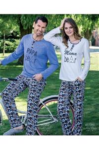 Yeni İnci Kadın Gri Uzun Kollu Pijama Takımı