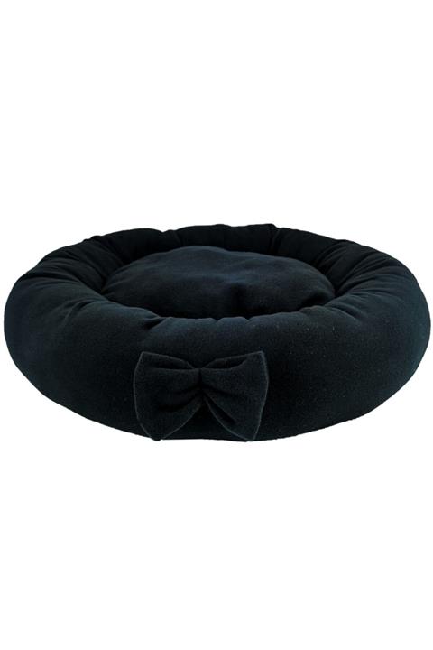 Sdypet Polar Simit Kedi & Küçük Irk Köpek Yatağı - Siyah - 50cm