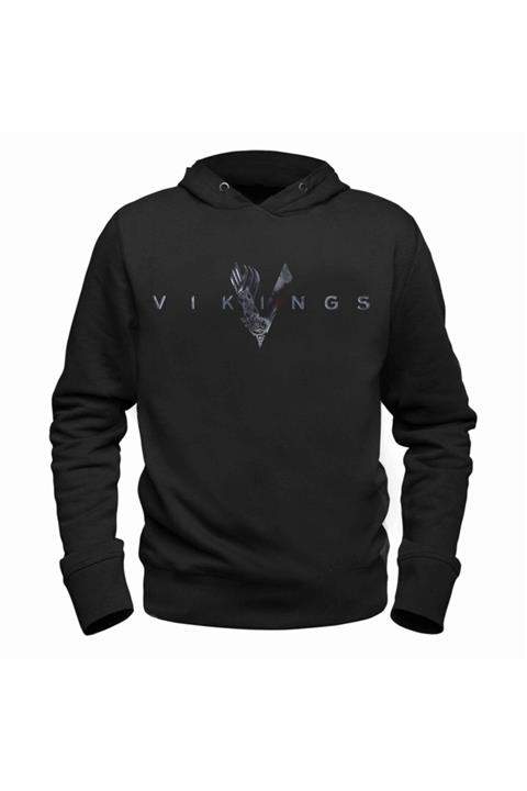 Alfa Tshirt Vikings Siyah Sweatshirt