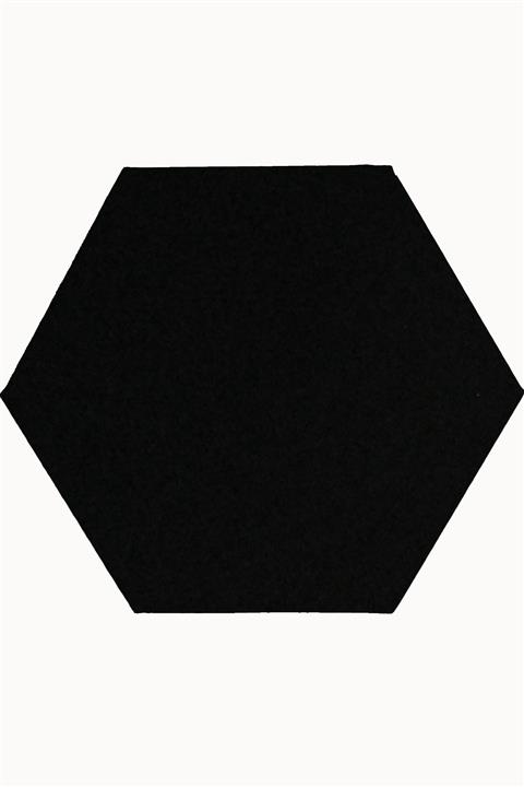 Baytuval Siyah Altıgen Tuval 50x50 cm 364 gr