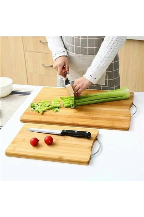 felix express 2'li Antibakteriyel Bambu Ahşap Kesim Tahtası&sunumluk 20*32/18*30 Cm