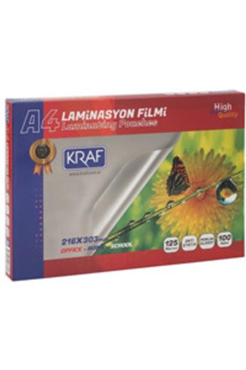 vavreklam Kraf Laminasyon Filmi Parlak A4 125mıc 100lü