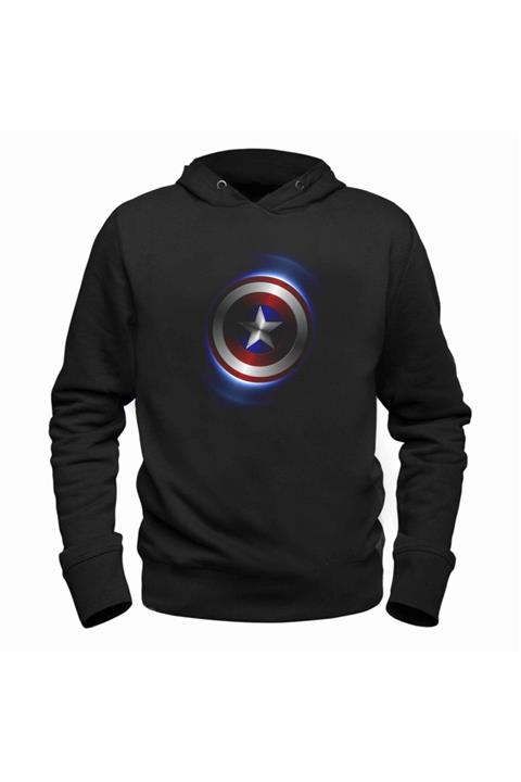 Alfa Tshirt Captain America Kapşonlu Sweatshirt