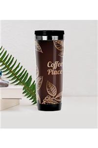 BK Gift Coffee Tasarımlı Çelik Termos Bardak-11