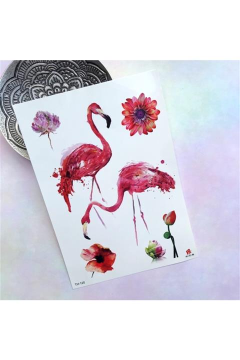 Minnoş Dükkan Flamingo Büyük Dövme