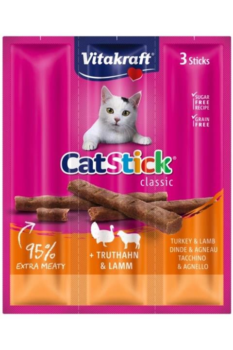 Vitakraft Cat Stick Kuzu+hindi 3adet Kedi Ödülü 54 Gr