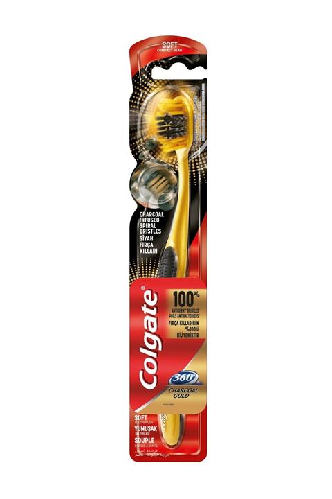 Colgate 360 Charcoal Gold Yumuşak Diş Fırçası
