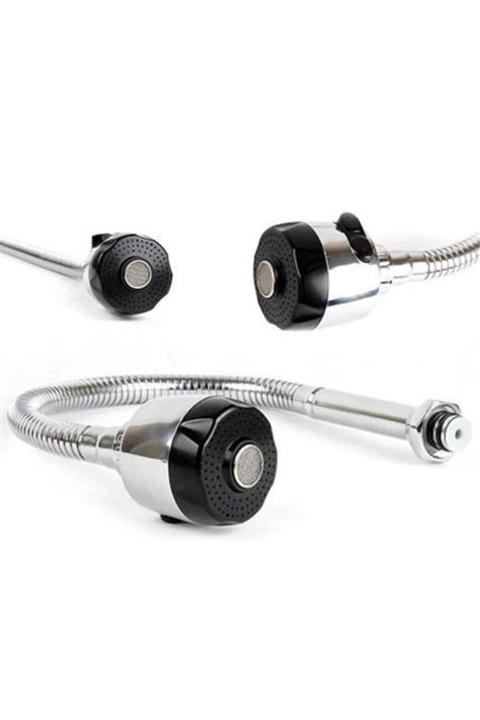 FırsatYeri Oynar Başlıklı Lavabo Mutfak Spiral Musluk Başlığı 2 Fonksiyonlu