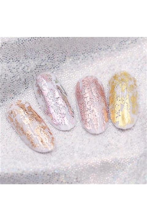 NICOLE Tırnak Transfer Folyosu Lazer Rose Gold (44992-1)