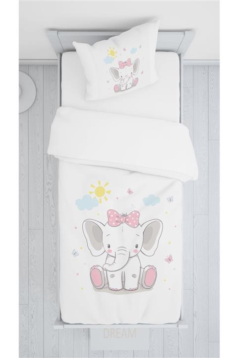 halımarkt Hm-b43 Sevimli Oturan Fil Sadece Yatak Örtüsü 140x220