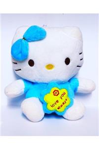 Brother Toys 20 Cm. Peluş Kitty Uyku Arkadaşı Ve Araba Camı Süsü Mavi