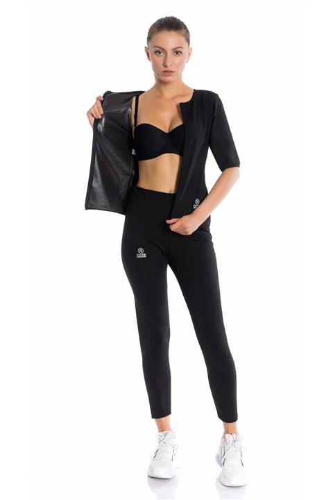 SAUNA MOOD Kadın Tayt Ve Yarım Kollu Takım Extra Terleten