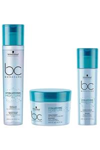 BC Bonacure Bc Hyaluronic Nem Yükleme Şampuanı 250 Ml + Maske 200 Ml + Krem 200 Ml 4045787421048