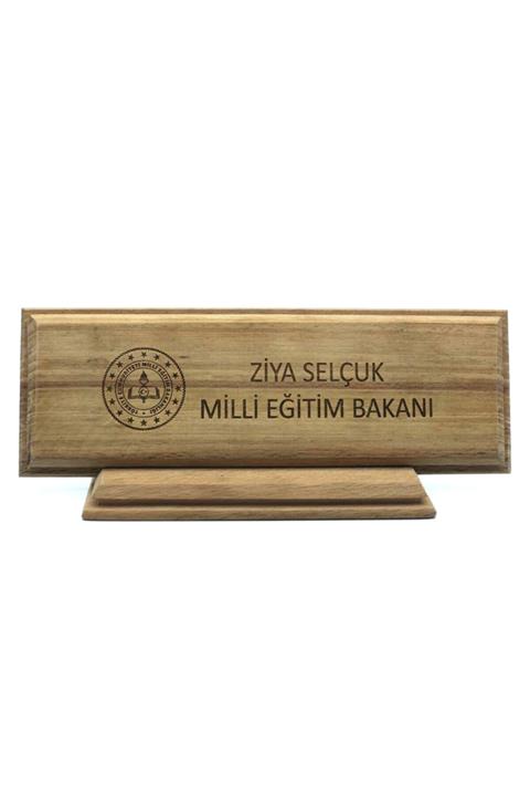 hediyem sepeti Doğal Ahşap Masa Isimliği