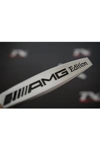 Mercedes Benz Amg Edition Logo Yan Çamurluk 3m 3d Krom Metal