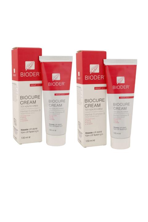 Bioder Hassas Ciltler Dahil Tüm Ciltler İçin Tüy Azaltıcı Krem 130 ml Vücut İçin 2 Adet