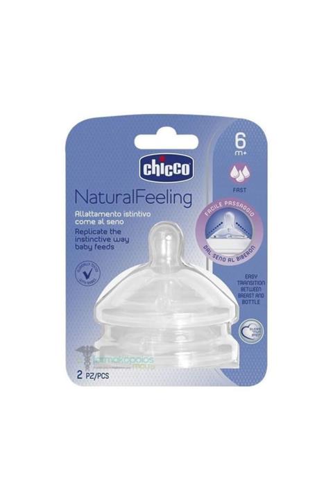 Chicco Natural Feeling Biberon Emziği 6 Ay+
