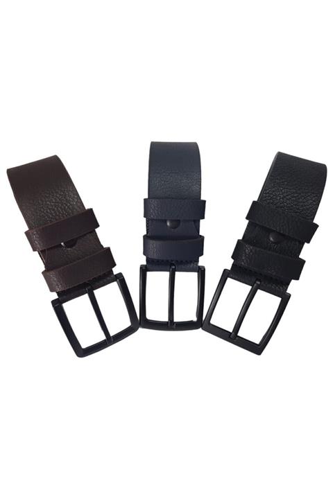 haykmar Babalar Gününe Özel 3 Lü Erkek Kot Kemer Seti