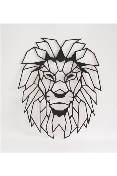 EF Home Aslan Başı Ahşap Gölge Duvar Tablosu