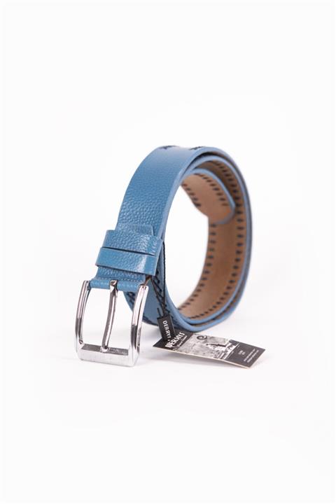 DERRYS Mavi Hakiki Deri Kemer