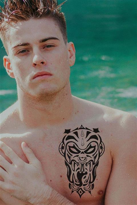 TAKIŞTIR Geçici Tribal Şeytan Dövme Tattoo