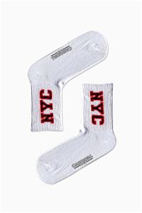 CARNAVAL SOCKS Nyc Yazılı Desenli Renkli Spor Çorap