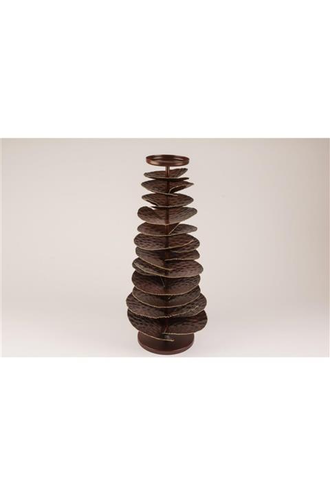 Mikasa Moor Bordo Katlı Mumluk H65 130 Cm