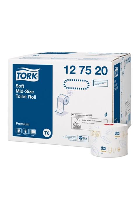 TORK Çift Rulo Tuvalet Kağıdı Premium 90 M Koli Içi 27 Rulo