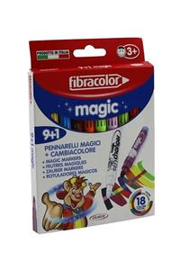 Fibracolor Magıc Pen 9+1 Renk Keçeli Kalem Kuru Boya Kalemi