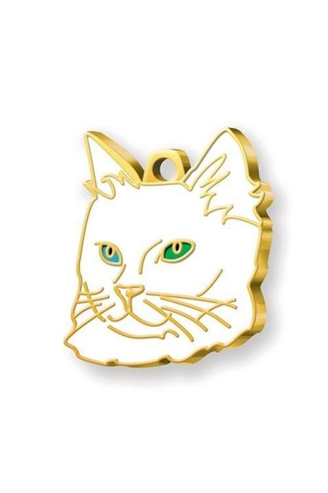 Dalis 24 Ayar Altın Kaplama Van Kedisi Kedi Künyesi