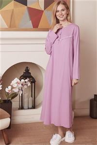 By Mecit Pijama 5049 Kadın PEmbe Büyük Beden Gecelik
