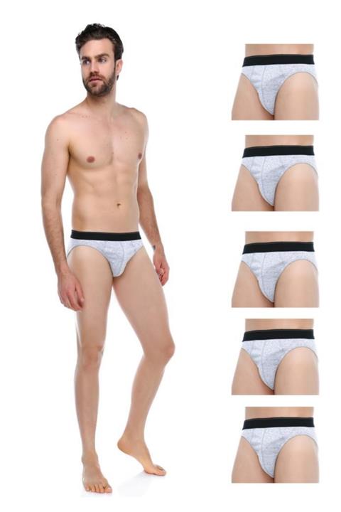 Guda Erkek Slip 5'li Paket Basic 19507 Gri Melanj