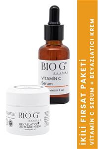 Bıo G Pharma Vitamin C Serum + Beyazlatıcı Anti Aging Krem