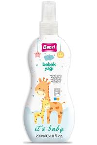 Benri Bebek Yağı Sprey 200 ml  Bebek Kremi Ve Yağı