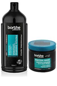 Borthe Professional Borthe Profesyonel Proteinli Saç Bakım Seti Şampuan + Maske