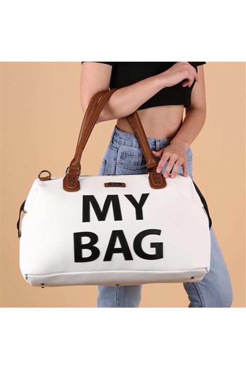 MY Collection Beyaz Anne Bebek Bakım Çantası