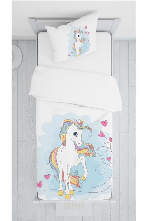 halımarkt Hm-b25 Sevimli Unicorn Sadece Yatak Örtüsü 140x220