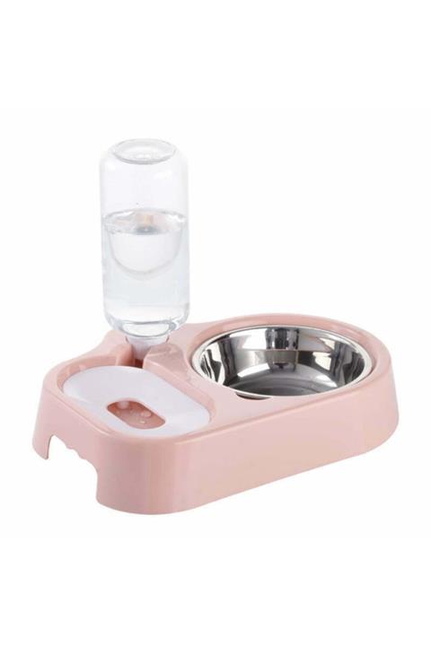 Xnews Otomatik Su Sebilli Mama Kabı Pembe