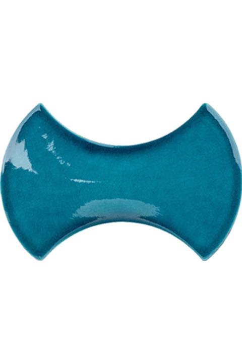 Armada Çini Kemik Turkuaz Şekilli Çini Seramik Karo 12x20 cm