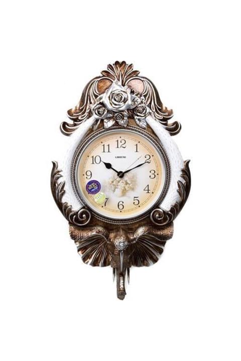 Lucky Art Polyester Gümüş Filli Saat