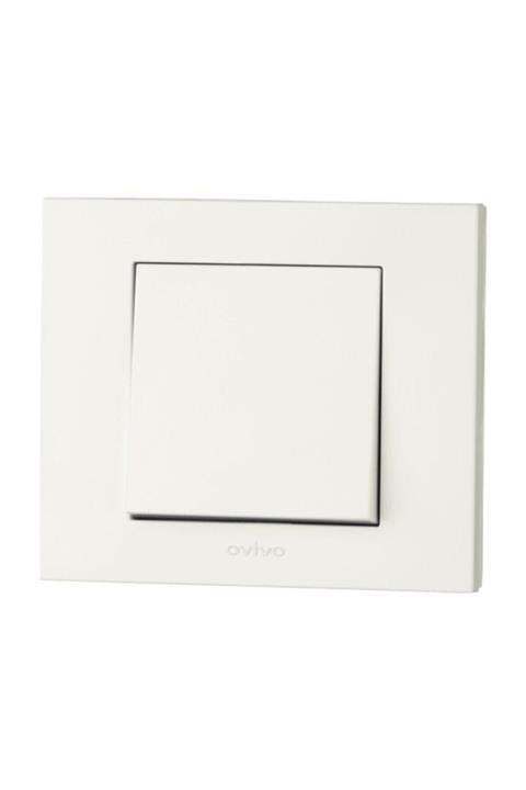OVİVO Grano Beyaz Anahtar Set - Mekanizma+çerçeve
