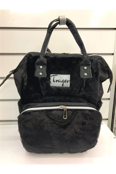 Bykaleli Kadın Siyah Model Anne Bebek Bakım Çantası F-25