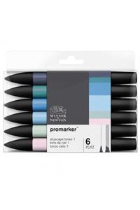 Winsor Newton Promarker Gökyüzü Tonlar Seti 1 (6 Renk)