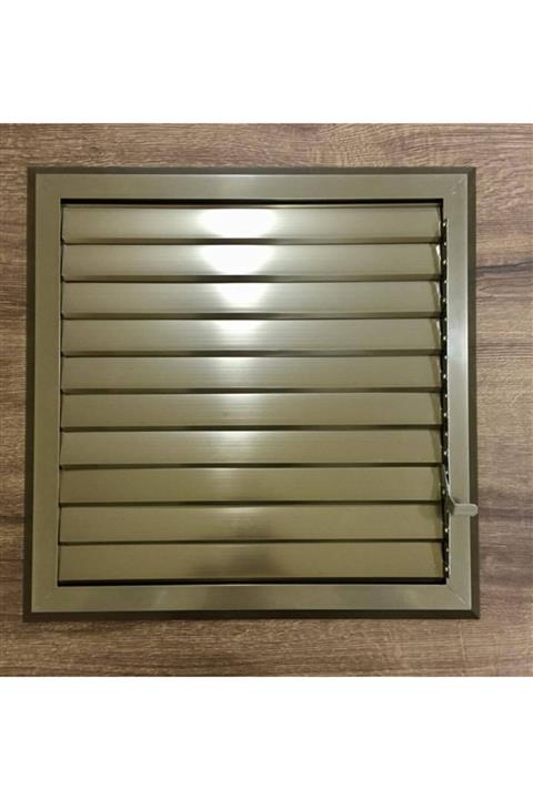 ECOVENT 30x45 Bronz Krom Yüzeysel Hareketli Banyo Wc Menfezi,panjur