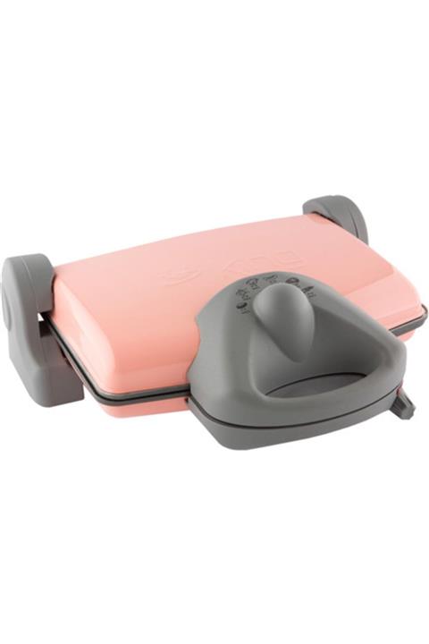 King Pembe Granit Plakalı Tost Makinesi 4 Yıl Garantili