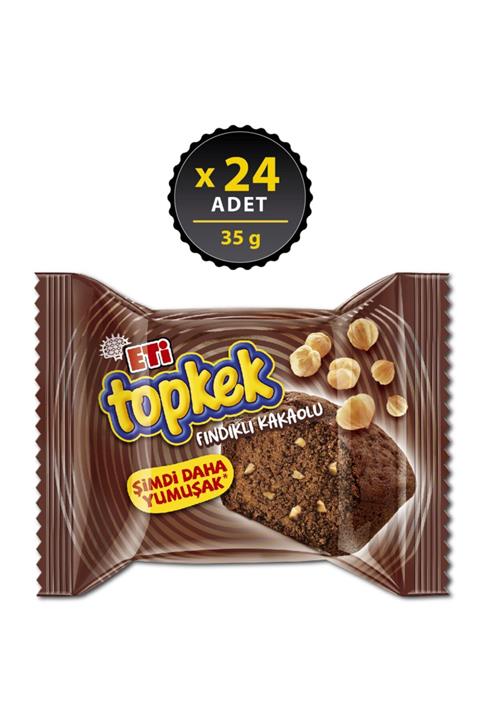 Eti Topkek Kakaolu Fındıklı 35 g x 24 Adet