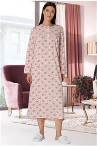 By Mecit Pijama By Mecit 5350 Pembe Büyük Beden Gecelik