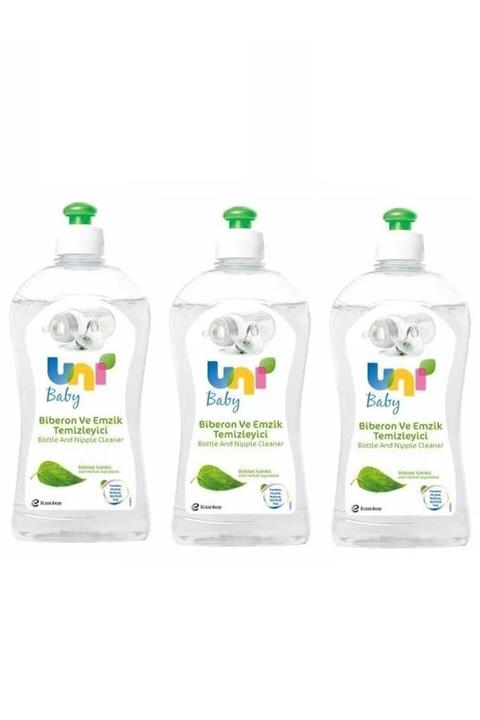 Uni Baby Süt Gıda Kalıntılarına Karşı Etkili Temizleyici 500 Ml*3 Adet